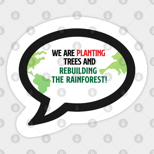 We Are Planting Trees Sticker by attire zone